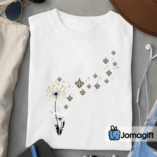 New Orleans Saints Dandelion Flower T-shirts