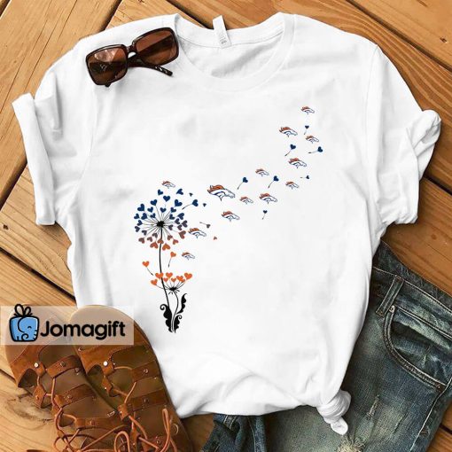 Denver Broncos Dandelion Flower T-shirt