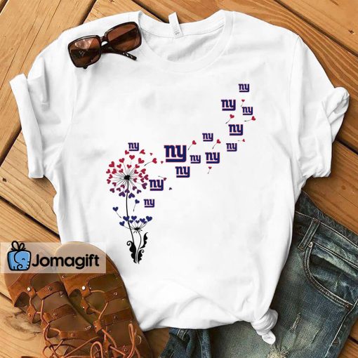 New York Giants Dandelion Flower T-shirt