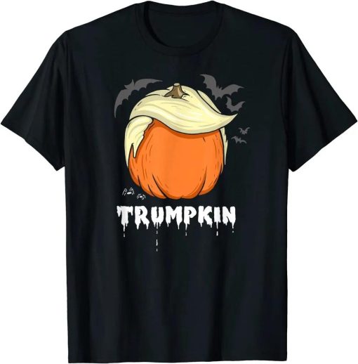 Funny Donald Trump Pumpkin Halloween T-Shirt