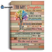 To My Daughter All The Things My Hands Canvas