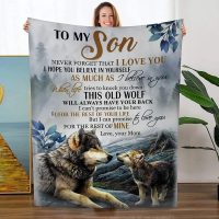 Wolf Blanket Gift To My Son From Mom
