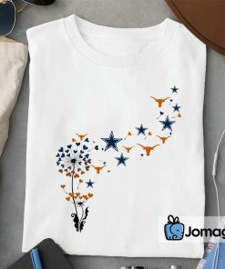 1 Dallas Cowboys Texas Longhorns Dandelion Flower T shirts Special Edition