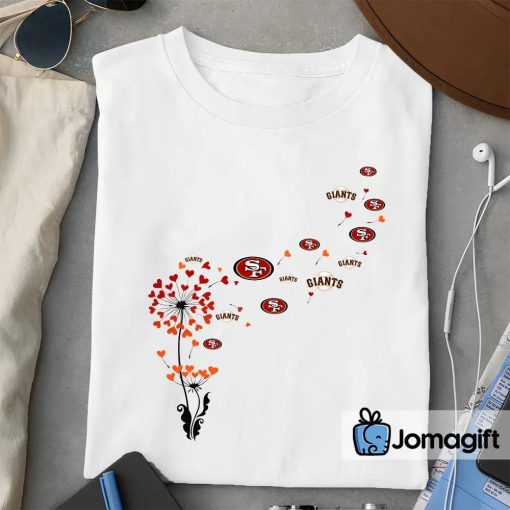 San Francisco 49ers & San Francisco Giants Dandelion Flower T-shirts Special Edition