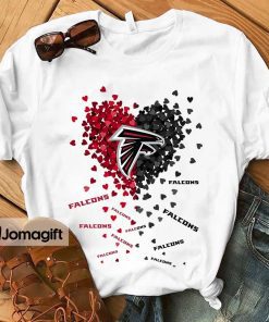 Atlanta Falcons Tiny Heart Shape T-shirt