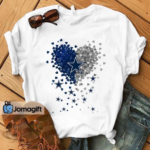 Dallas Cowboys Tiny Heart Shape T-shirt