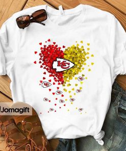 1 Kansas City Chiefs Tiny Heart Shape T shirt