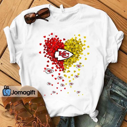 Kansas City Chiefs Tiny Heart Shape T-shirt