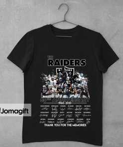 1 Las Vegas Raiders 60th Anniversary Shirt