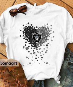 Las Vegas Raiders Tiny Heart Shape T-shirt