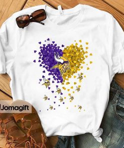 1 Minnesota Vikings Tiny Heart Shape T shirt