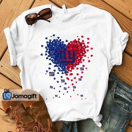 New York Giants Tiny Heart Shape T-shirt