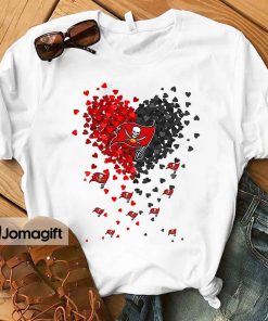 1 Tampa Bay Buccaneers Tiny Heart Shape T shirt