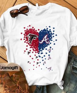1 Unique Atlanta Falcons Atlanta BravesTiny Heart Shape T shirt