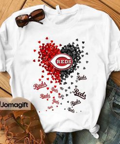 Unique Cincinnati Reds Tiny Heart Shape T-shirt