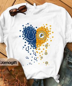 1 Unique Indianapolis Colts Indiana Pacers Tiny Heart Shape T shirt