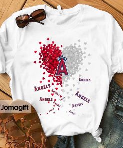 1 Unique Los Angeles Angels Tiny Heart Shape T shirt