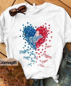 1 Unique Los Angeles Dodgers Tiny Heart Shape T shirt