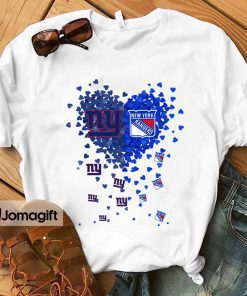 1 Unique New York Giants New York Rangers Tiny Heart Shape T shirt