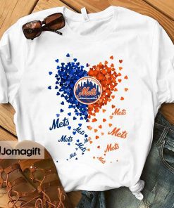 1 Unique New York Mets Tiny Heart Shape T shirt