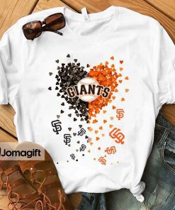 Unique San Francisco Giants Tiny Heart Shape T-shirt