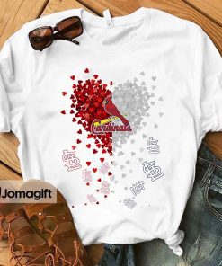 1 Unique St. Louis Cardinals Tiny Heart Shape T shirt