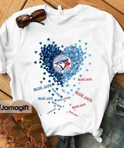 1 Unique Toronto Blue Jays Tiny Heart Shape T shirt