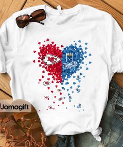 Unique kansas city chiefs royals Tiny Heart Shape T-shirt - Jomagift