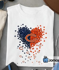 2 Chicago Bears Tiny Heart Shape T shirt