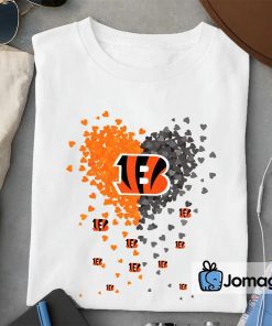 2 Cincinnati Bengals Tiny Heart Shape T shirt