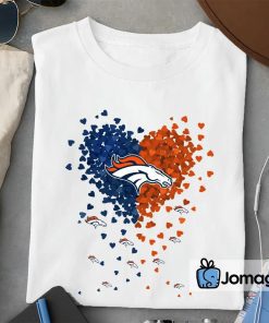 2 Denver Broncos Tiny Heart Shape T shirt