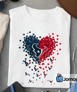 2 Houston Texans Tiny Heart Shape T shirt