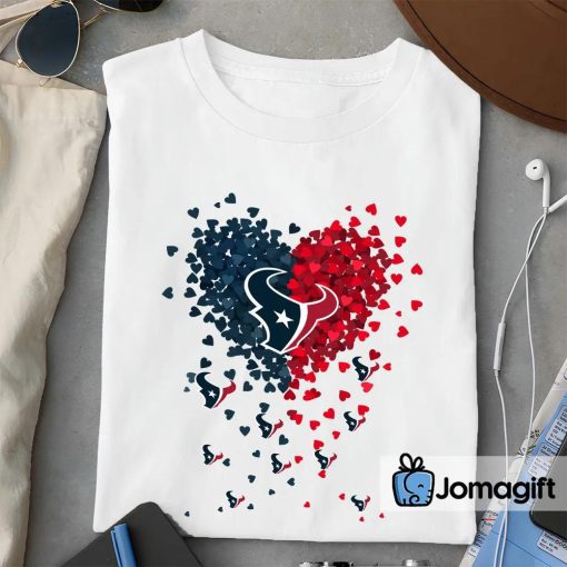 Houston Texans Tiny Heart Shape T-shirt