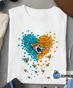 2 Jacksonville Jaguars Tiny Heart Shape T shirt