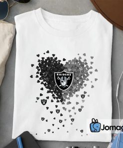 2 Las Vegas Raiders Tiny Heart Shape T shirt