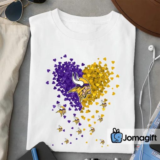 Minnesota Vikings Tiny Heart Shape T-shirt