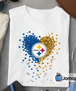 2 Pittsburgh Steelers Tiny Heart Shape T shirt