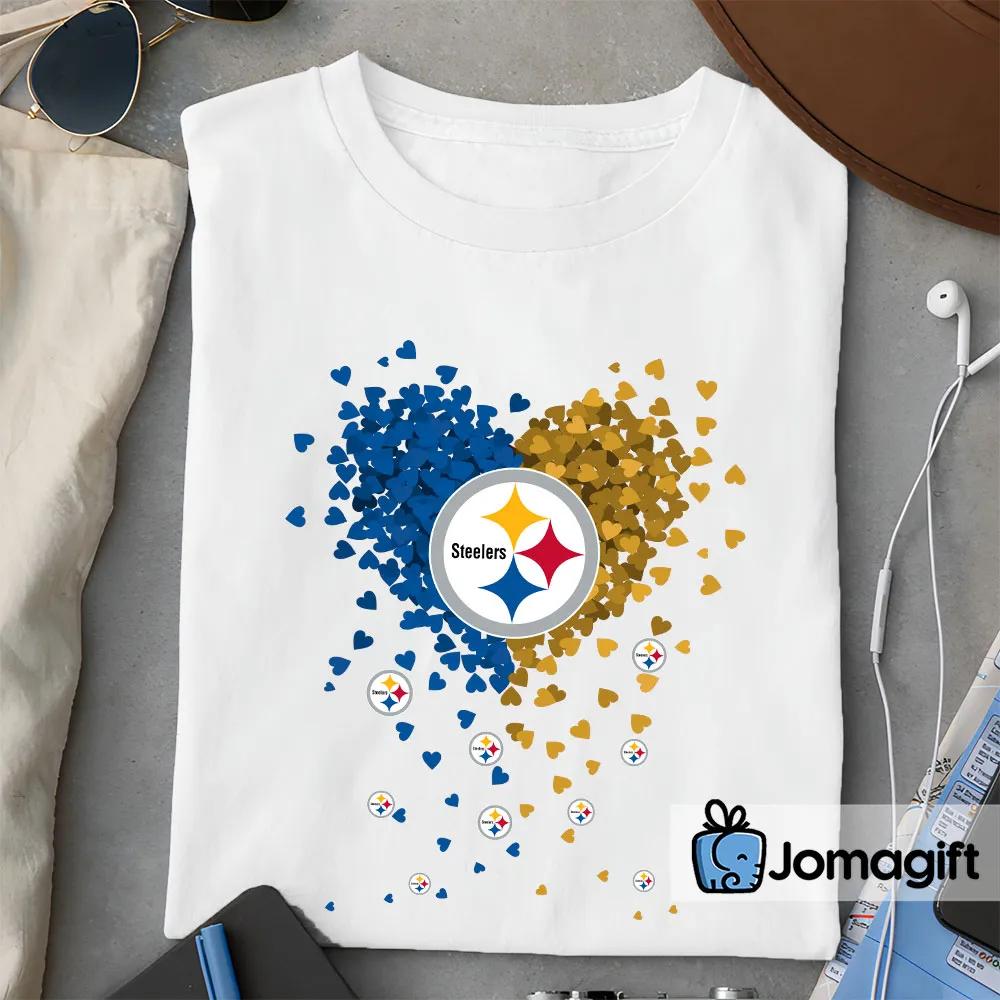 Pittsburgh Steelers Tiny Heart Shape T-shirt - Jomagift