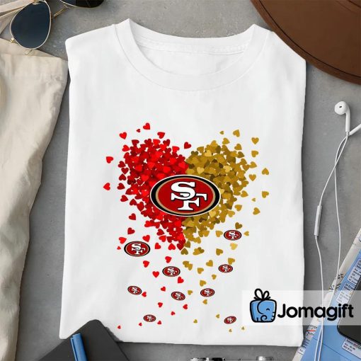 San Francisco 49ers Tiny Heart Shape T-shirt
