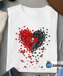 2 Tampa Bay Buccaneers Tiny Heart Shape T shirt