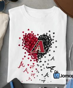 2 Unique Arizona Diamondbacks Tiny Heart Shape T shirt