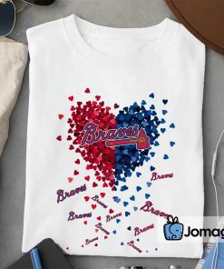 2 Unique Atlanta Braves Tiny Heart Shape T shirt
