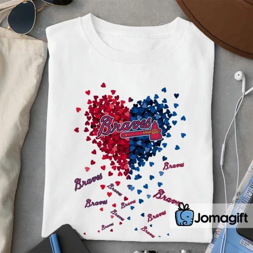 Unique Atlanta Braves Tiny Heart Shape T-shirt