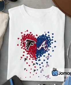 2 Unique Atlanta Falcons Atlanta BravesTiny Heart Shape T shirt