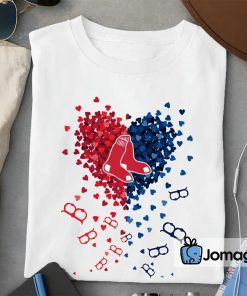 2 Unique Boston Red Sox Tiny Heart Shape T shirt