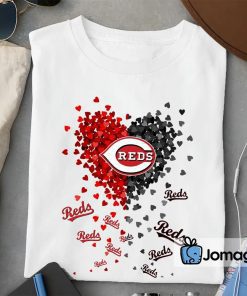 2 Unique Cincinnati Reds Tiny Heart Shape T shirt