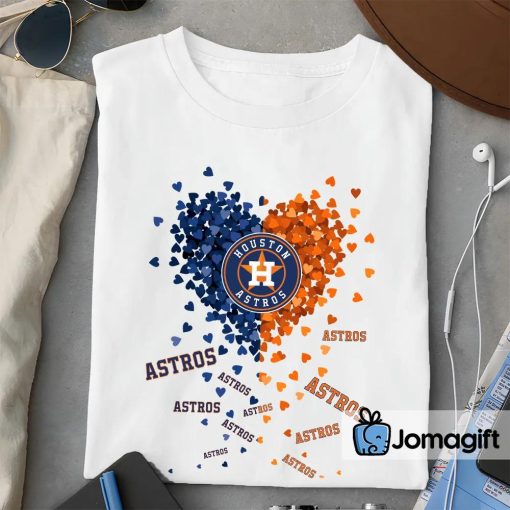Unique Houston Astros Tiny Heart Shape T-shirt