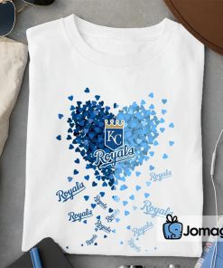 2 Unique Kansas City Royals Tiny Heart Shape T shirt