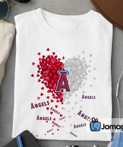 2 Unique Los Angeles Angels Tiny Heart Shape T shirt
