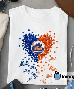 2 Unique New York Mets Tiny Heart Shape T shirt